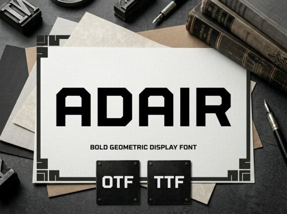 Adair: A Premium Display Font for Editorial Design