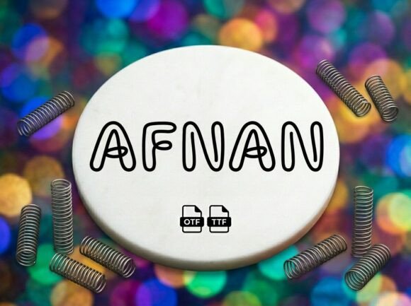 Afnan Typeface: Soft Bubble Fonts for Friendly Branding