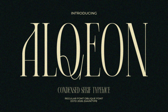 Alqeon: The Modern Display Font for Handmade Brands
