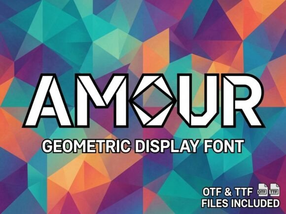 Amour Typeface for Bold Editorial Design