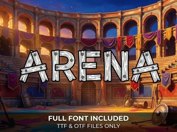Arena: A Rugged Display Typeface for Editorial Design