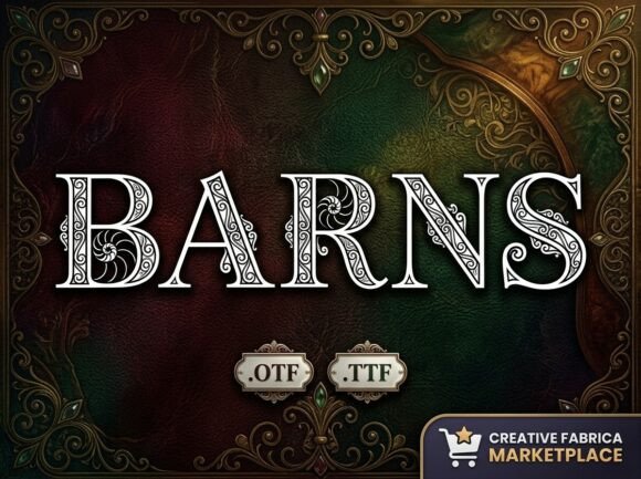 Barns Typeface for Elegant Maker Brands