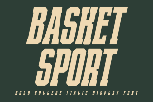 Basket Sport Italic: A Bold Typeface for Athletic Branding