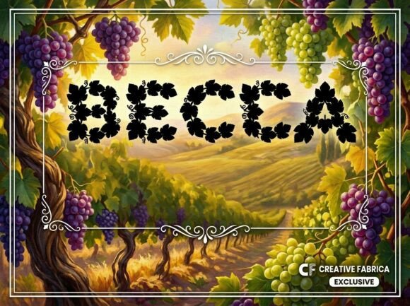 Becca: An Avant-Garde Display Font for Digital Design