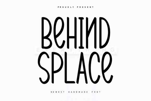 Behind Splace: A Handwritten Display Font for Modern Brands