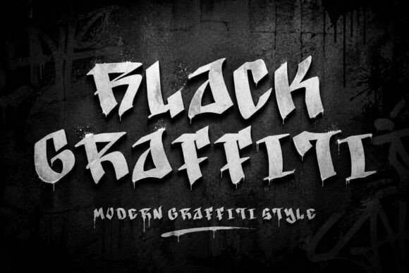 Black Graffiti Typeface for Bold Campaigns