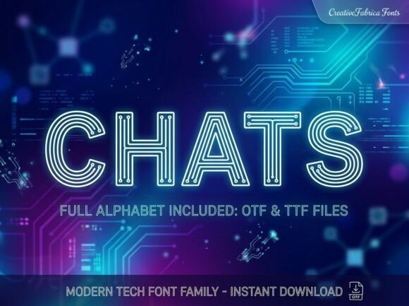 Chats Typeface: A Modern Display Font for Digital Brands