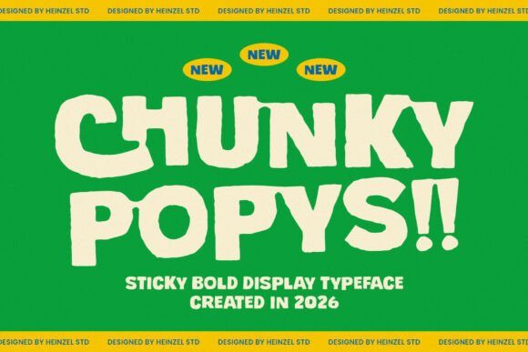 Chunky Popys: A Bold Display Typeface for Editorial Impact