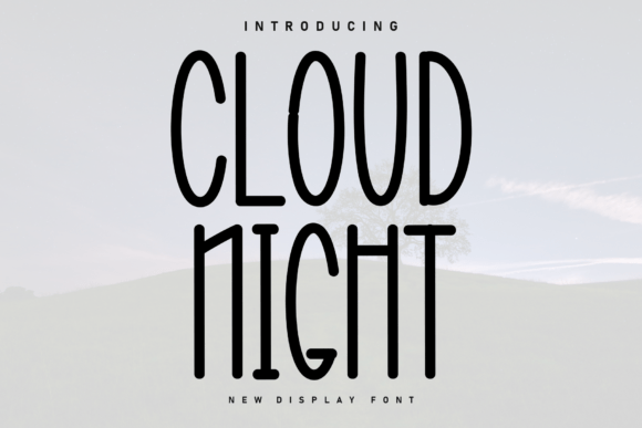 Cloud Night Handwritten Font for Web Design