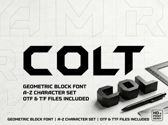 Colt Typeface for Bold Handmade Branding