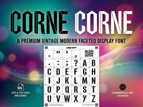 Corne Typeface for Modern Brand Identity
