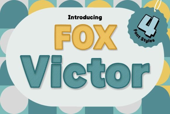 Fox Victor: A Playful Display Font for Editorial Design
