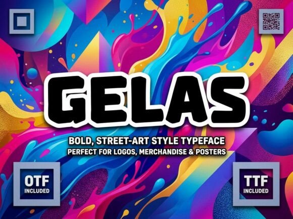 Gelas Display Font for Bold Campaign Headlines