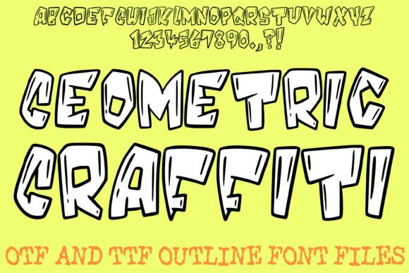 Geometric Graffiti: A Bold Display Font for Makers