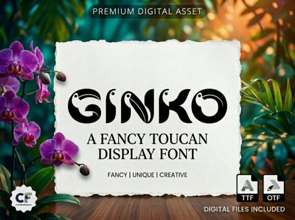 Ginko: A Tropical Display Font for Bold Campaigns