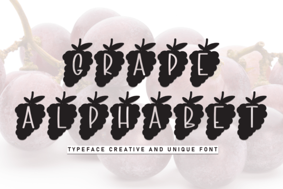 Grape Alphabet: A Whimsical Display Font for Editorial Joy