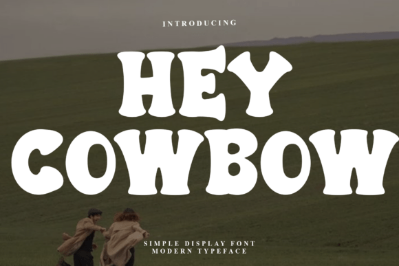 Hey Cowbow: A Festive Display Font for Holiday Designs