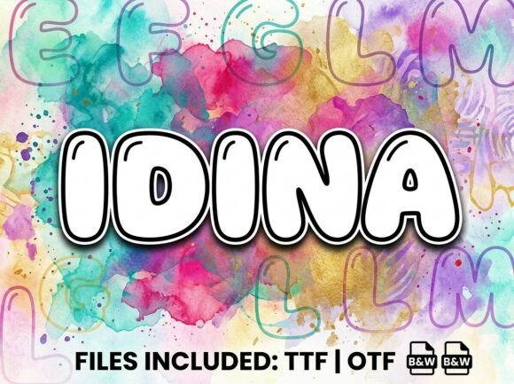 Idina: The Ultimate Display Font for Crafters
