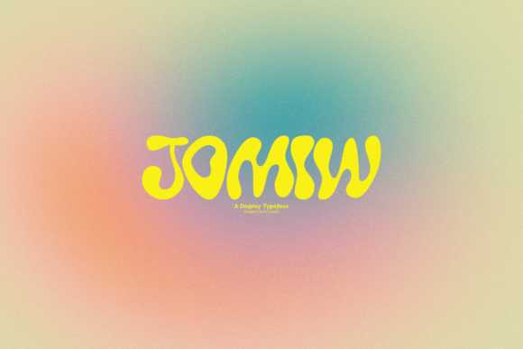 Jomiw: A Bold Display Font for Retro Branding