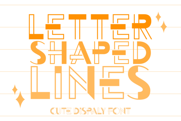 Letter Shaped Lines: A Whimsical Display Font for Editorial Design