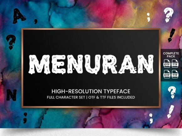 Menur Display Font for Scroll-Stopping Visuals