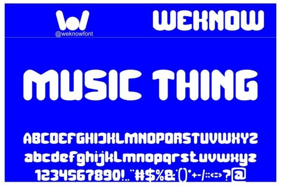 Music Thing Font for Retro Brand Identity
