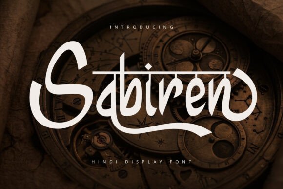 Sabiren: A Bold Hindi Display Font for Modern Brands