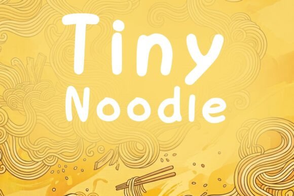 Tiny Noodle: A Whimsical Display Font for Playful Brands