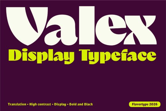 Valex Font Review: A Bold Display Typeface for Branding